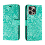 Custodia per cellulare in pelle con motivo floreale in pizzo, For iPhone Air, For iPhone 16 Pro Max, For iPhone 16 Pro, For iPhone 16 Plus