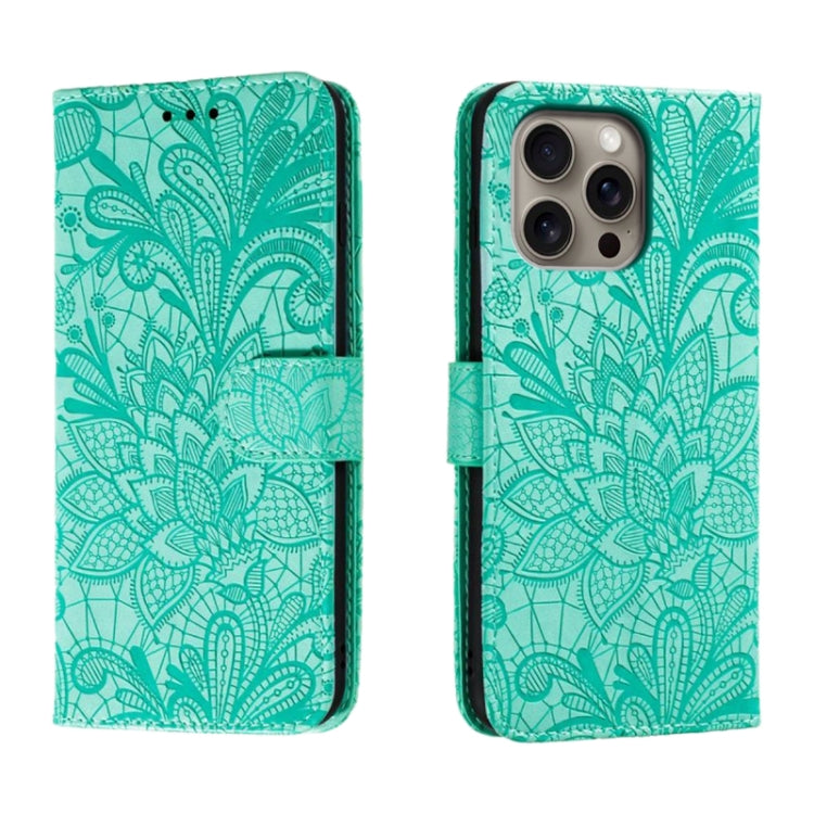 Custodia per cellulare in pelle con motivo floreale in pizzo, For iPhone Air, For iPhone 16 Pro Max, For iPhone 16 Pro, For iPhone 16 Plus