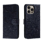 Custodia per cellulare in pelle con motivo floreale in pizzo, For iPhone Air, For iPhone 16 Pro Max, For iPhone 16 Pro, For iPhone 16 Plus