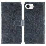 Custodia per cellulare in pelle con motivo floreale in pizzo, For iPhone 17e / 16e, For iPhone 17 Pro Max, For iPhone 17 Pro, For iPhone 17