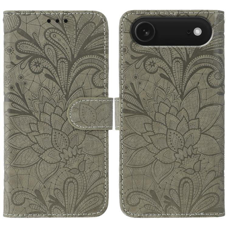 Custodia per cellulare in pelle con motivo floreale in pizzo, For iPhone Air, For iPhone 16 Pro Max, For iPhone 16 Pro, For iPhone 16 Plus
