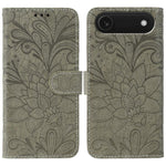 Custodia per cellulare in pelle con motivo floreale in pizzo, For iPhone Air, For iPhone 16 Pro Max, For iPhone 16 Pro, For iPhone 16 Plus