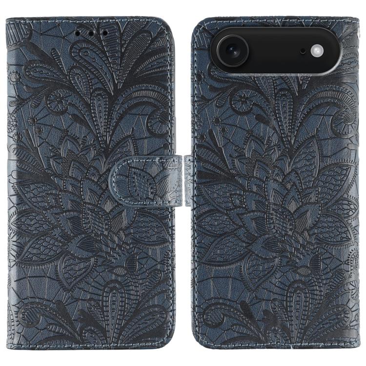 Custodia per cellulare in pelle con motivo floreale in pizzo, For iPhone Air, For iPhone 16 Pro Max, For iPhone 16 Pro, For iPhone 16 Plus