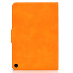 Custodia in pelle a conchiglia orizzontale in pelle bovina con supporto e slot per schede e funzione Sleep / Wake-up, For Kindle Fire HD8 (2020), For Kindle Fire 7 2015 / 2017 / 2019, For Kindle Fire HD8 2016 / 2017, For Kindle Fire HD10 2015 / 2017   ...