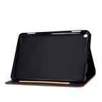 Custodia in pelle a conchiglia orizzontale in pelle bovina con supporto e slot per schede e funzione Sleep / Wake-up, For Kindle Fire HD8 (2020), For Kindle Fire 7 2015 / 2017 / 2019, For Kindle Fire HD8 2016 / 2017, For Kindle Fire HD10 2015 / 2017   ...