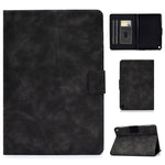 Custodia in pelle a conchiglia orizzontale in pelle bovina con supporto e slot per schede e funzione Sleep / Wake-up, For Kindle Fire HD8 (2020), For Kindle Fire 7 2015 / 2017 / 2019, For Kindle Fire HD8 2016 / 2017, For Kindle Fire HD10 2015 / 2017   ...