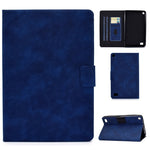 Custodia in pelle a conchiglia orizzontale in pelle bovina con supporto e slot per schede e funzione Sleep / Wake-up, For Kindle Fire HD8 (2020), For Kindle Fire 7 2015 / 2017 / 2019, For Kindle Fire HD8 2016 / 2017, For Kindle Fire HD10 2015 / 2017   ...