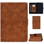 Custodia in pelle a conchiglia orizzontale in pelle bovina con supporto e slot per schede e funzione Sleep / Wake-up, For Kindle Fire HD8 (2020), For Kindle Fire 7 2015 / 2017 / 2019, For Kindle Fire HD8 2016 / 2017, For Kindle Fire HD10 2015 / 2017   ...