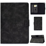 Custodia in pelle a conchiglia orizzontale in pelle bovina con supporto e slot per schede e funzione Sleep / Wake-up, For Kindle Fire HD8 (2020), For Kindle Fire 7 2015 / 2017 / 2019, For Kindle Fire HD8 2016 / 2017, For Kindle Fire HD10 2015 / 2017   ...