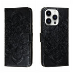 Custodia per telefono in pelle con stampa Sun Mandala, For iPhone 17, For iPhone Air, For iPhone 15 Pro Max