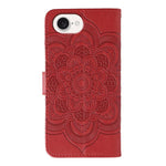 Custodia per telefono in pelle con stampa Sun Mandala, For iPhone 16e / 17e, For iPhone 17 Pro Max, For iPhone 17 Pro