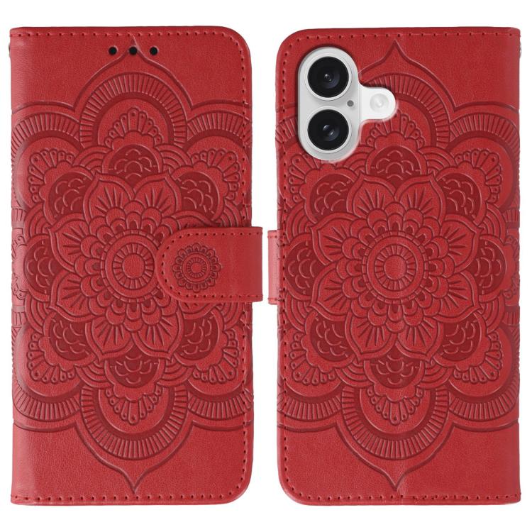 Custodia per telefono in pelle con stampa Sun Mandala, For iPhone 17, For iPhone Air, For iPhone 15 Pro Max