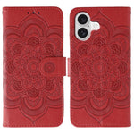 Custodia per telefono in pelle con stampa Sun Mandala, For iPhone 17, For iPhone Air, For iPhone 15 Pro Max