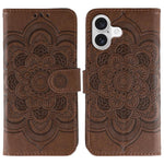 Custodia per telefono in pelle con stampa Sun Mandala, For iPhone 17, For iPhone Air, For iPhone 15 Pro Max