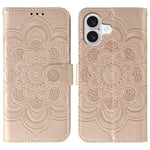 Custodia per telefono in pelle con stampa Sun Mandala, For iPhone 17, For iPhone Air, For iPhone 15 Pro Max