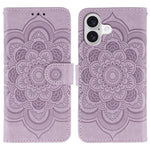 Custodia per telefono in pelle con stampa Sun Mandala, For iPhone 17, For iPhone Air, For iPhone 15 Pro Max