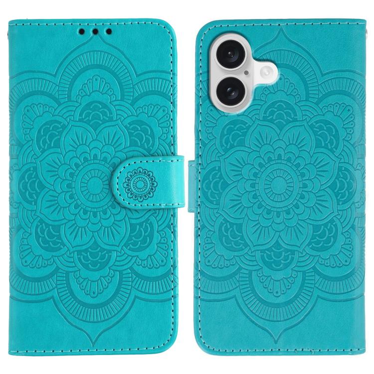 Custodia per telefono in pelle con stampa Sun Mandala, For iPhone 17, For iPhone Air, For iPhone 15 Pro Max
