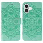 Custodia per telefono in pelle con stampa Sun Mandala, For iPhone 17, For iPhone Air, For iPhone 15 Pro Max