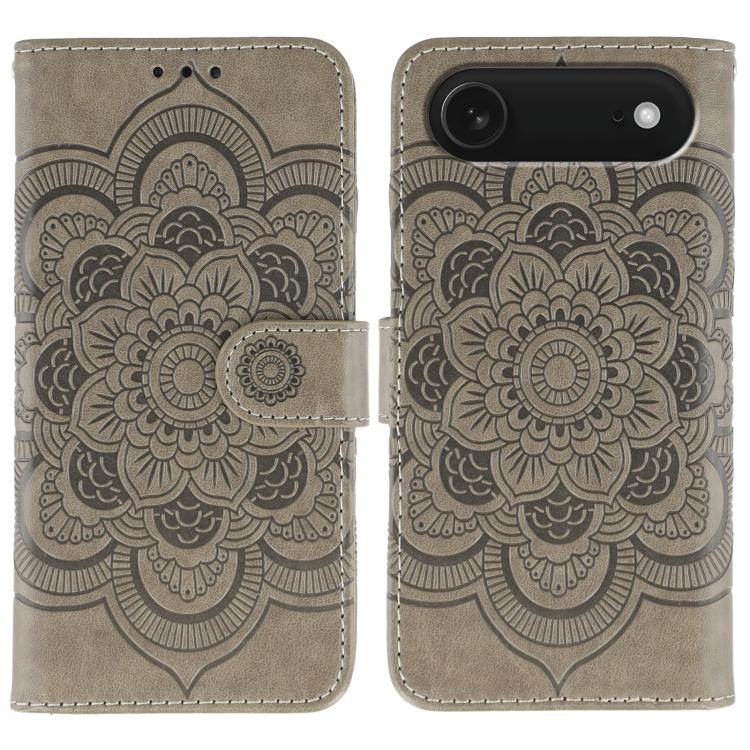 Custodia per telefono in pelle con stampa Sun Mandala, For iPhone 17, For iPhone Air, For iPhone 15 Pro Max