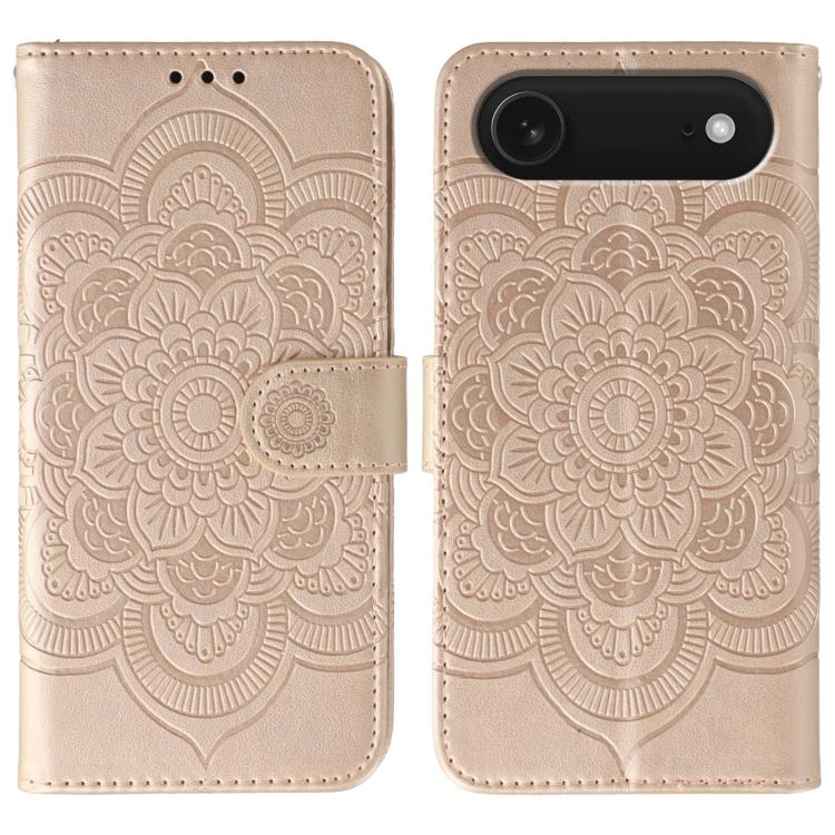 Custodia per telefono in pelle con stampa Sun Mandala, For iPhone 17, For iPhone Air, For iPhone 15 Pro Max