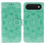 Custodia per telefono in pelle con stampa Sun Mandala, For iPhone 17, For iPhone Air, For iPhone 15 Pro Max