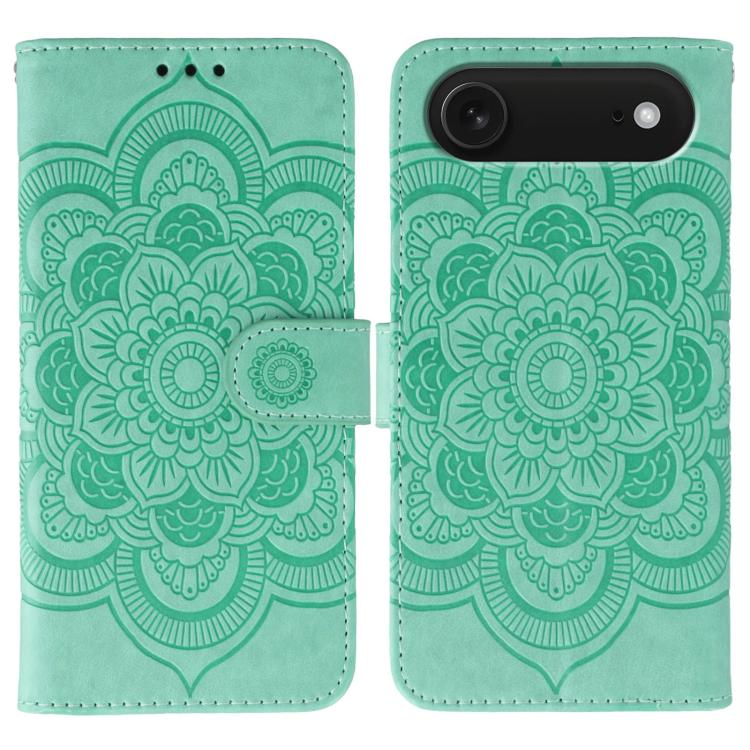 Custodia per telefono in pelle con stampa Sun Mandala, For iPhone 17, For iPhone Air, For iPhone 15 Pro Max