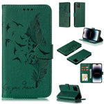 Custodia per telefono in pelle con texture litchi con motivo piuma, For iPhone 15 Pro Max, For iPhone 15 Pro, For iPhone 15 Plus, For iPhone 15