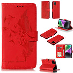 Custodia per telefono in pelle con texture litchi con motivo piuma, For iPhone 15 Pro Max, For iPhone 15 Pro, For iPhone 15 Plus, For iPhone 15