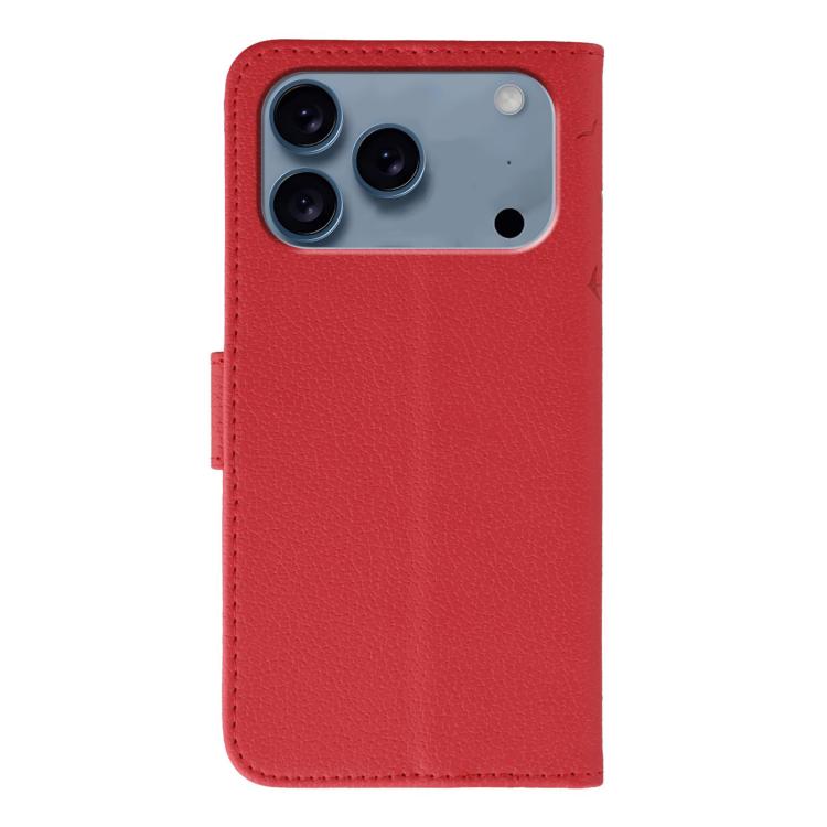 Custodia per telefono in pelle con texture litchi con motivo piuma, For iPhone 17 Pro Max, For iPhone 17 Pro, For iPhone 17, For iPhone Air