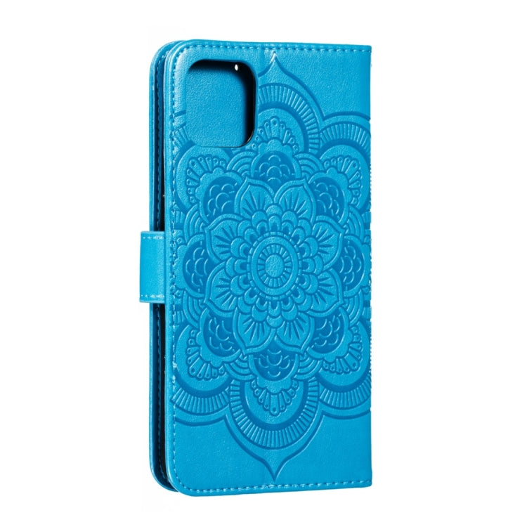 Custodia per cellulare in pelle con motivo a rilievo mandala in rilievo, For iPhone 15 Plus, For iPhone 15
