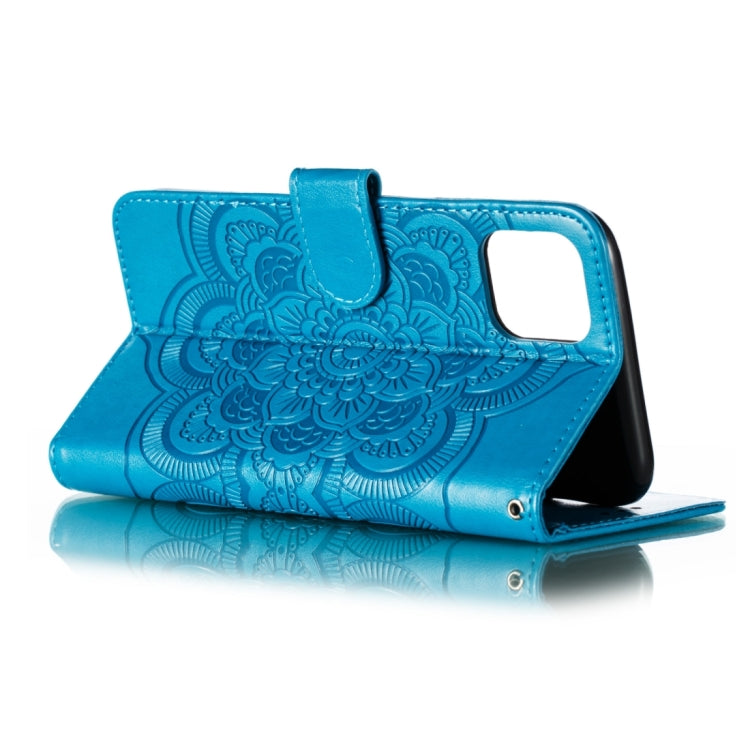 Custodia per cellulare in pelle con motivo a rilievo mandala in rilievo, For iPhone 15 Plus, For iPhone 15