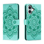 Custodia per cellulare in pelle con motivo a rilievo mandala in rilievo, For iPhone 16, For iPhone 15 Pro Max, For iPhone 15 Pro