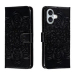 Custodia per cellulare in pelle con motivo a rilievo mandala in rilievo, For iPhone 16, For iPhone 15 Pro Max, For iPhone 15 Pro