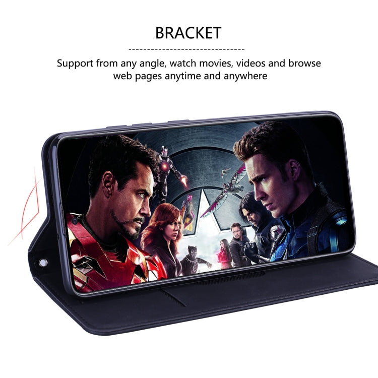 Custodia in pelle PU con vibrazione orizzontale magnetica aziendale smerigliata con supporto, slot per schede e cordino, For Samsung Galaxy A71