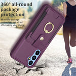 Custodia portafoglio Samsung Galaxy A14 A34 A54 con anello
