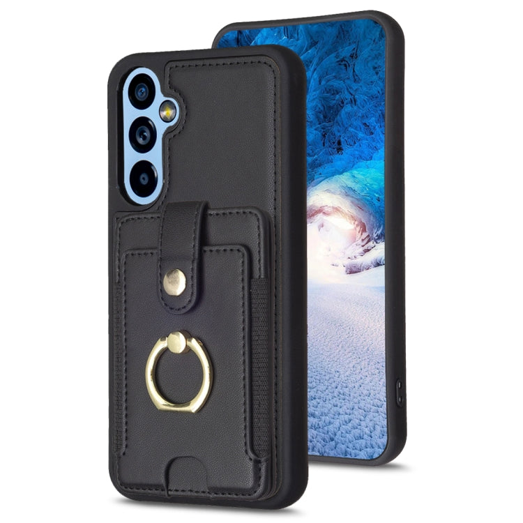 Custodia portafoglio Samsung Galaxy A14 A34 A54 con anello