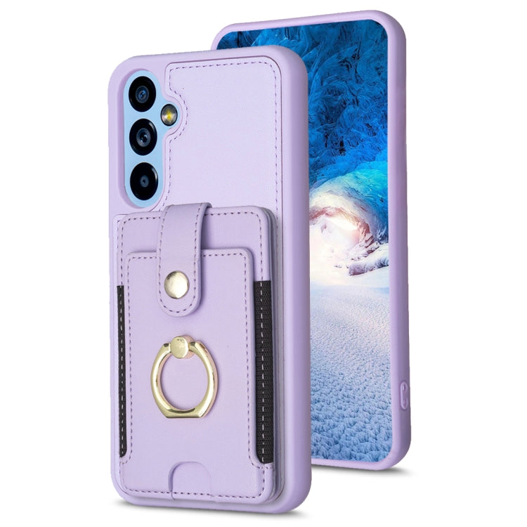 Custodia portafoglio Samsung Galaxy A14 A34 A54 con anello