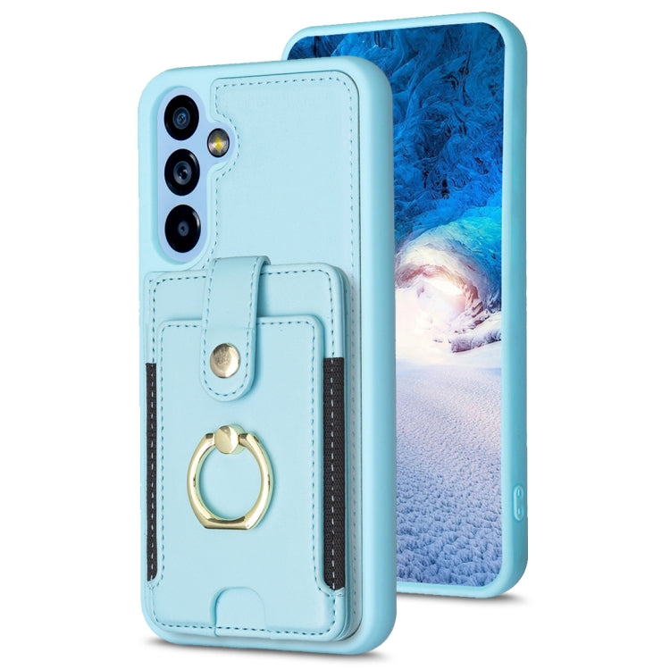 Custodia portafoglio Samsung Galaxy A14 A34 A54 con anello