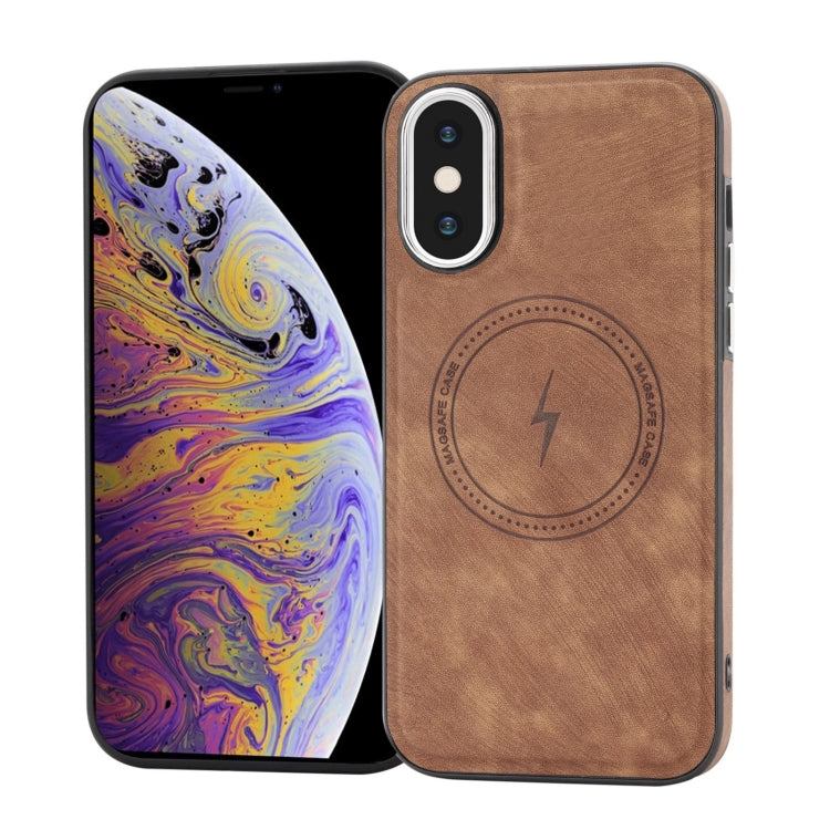 Custodia in pelle laterale con MagSafe per iPhone 11