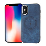 Custodia in pelle laterale con MagSafe per iPhone XS Max