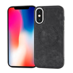 Custodia in pelle laterale con MagSafe per iPhone XS Max