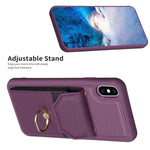 BF29 Custodia per telefono con porta carte per organo, For iPhone X / XS, For iPhone XR, For iPhone XS Max, For iPhone 8 Plus / 7 Plus