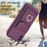 BF29 Custodia per telefono con porta carte per organo, For iPhone X / XS, For iPhone XR, For iPhone XS Max, For iPhone 8 Plus / 7 Plus