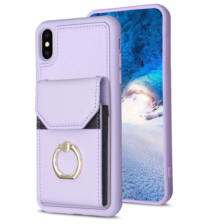 BF29 Custodia per telefono con porta carte per organo, For iPhone X / XS, For iPhone XR, For iPhone XS Max, For iPhone 8 Plus / 7 Plus