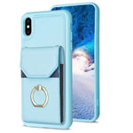 BF29 Custodia per telefono con porta carte per organo, For iPhone X / XS, For iPhone XR, For iPhone XS Max, For iPhone 8 Plus / 7 Plus