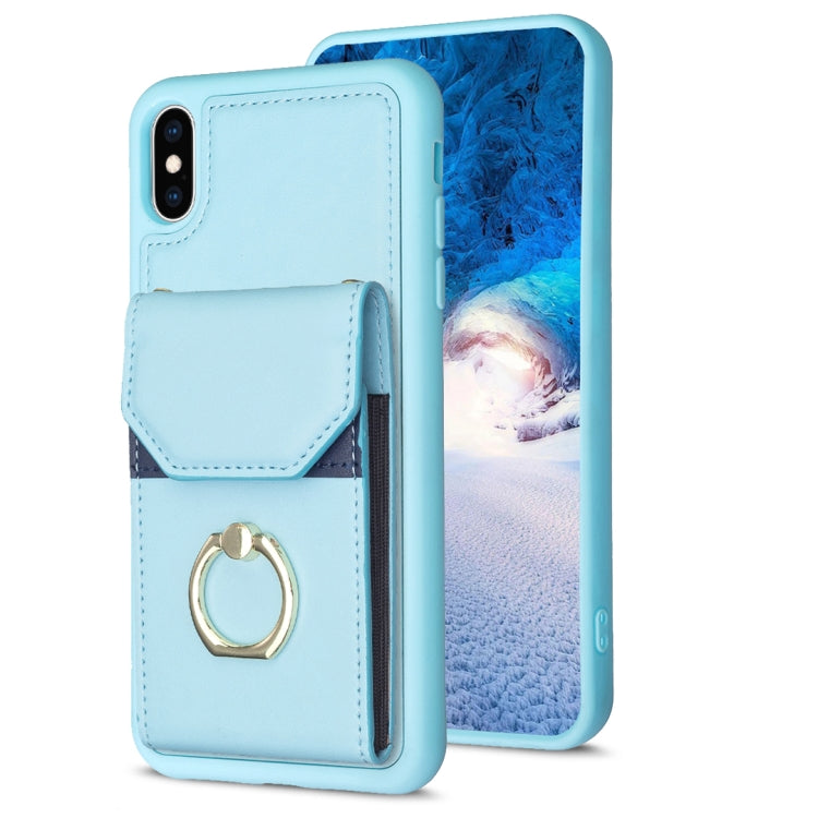 BF29 Custodia per telefono con porta carte per organo, For iPhone X / XS, For iPhone XR, For iPhone XS Max, For iPhone 8 Plus / 7 Plus