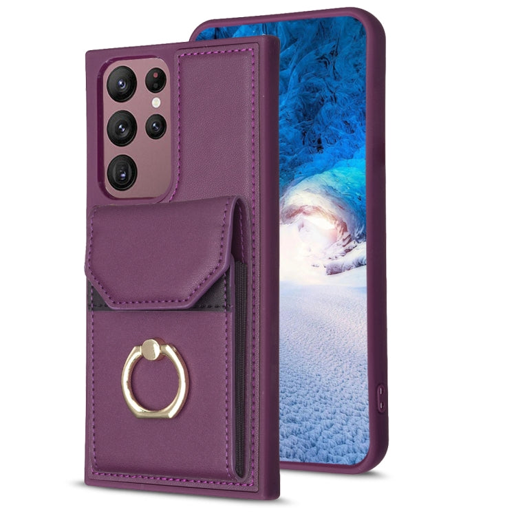 Custodia portafoglio Samsung Galaxy S22 Ultra 5G in PU e TPU