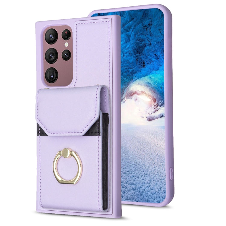 Custodia portafoglio Samsung Galaxy S22 Ultra 5G in PU e TPU
