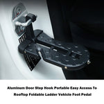 BF013-BK Mini pedale per scaletta pieghevole in alluminio con gancio per gradino per porta automobilistica per camion Jeep SUV WP, BF013-BK