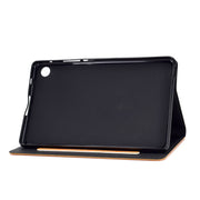 Custodia in pelle a conchiglia orizzontale in pelle bovina con supporto e slot per schede e funzione Sleep / Wake-up, For Huawei MatePad T8, For Lenovo M10 Plus TB-X606F